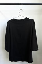 Load image into Gallery viewer, BLACK DOUBLE COLLAR TEE
