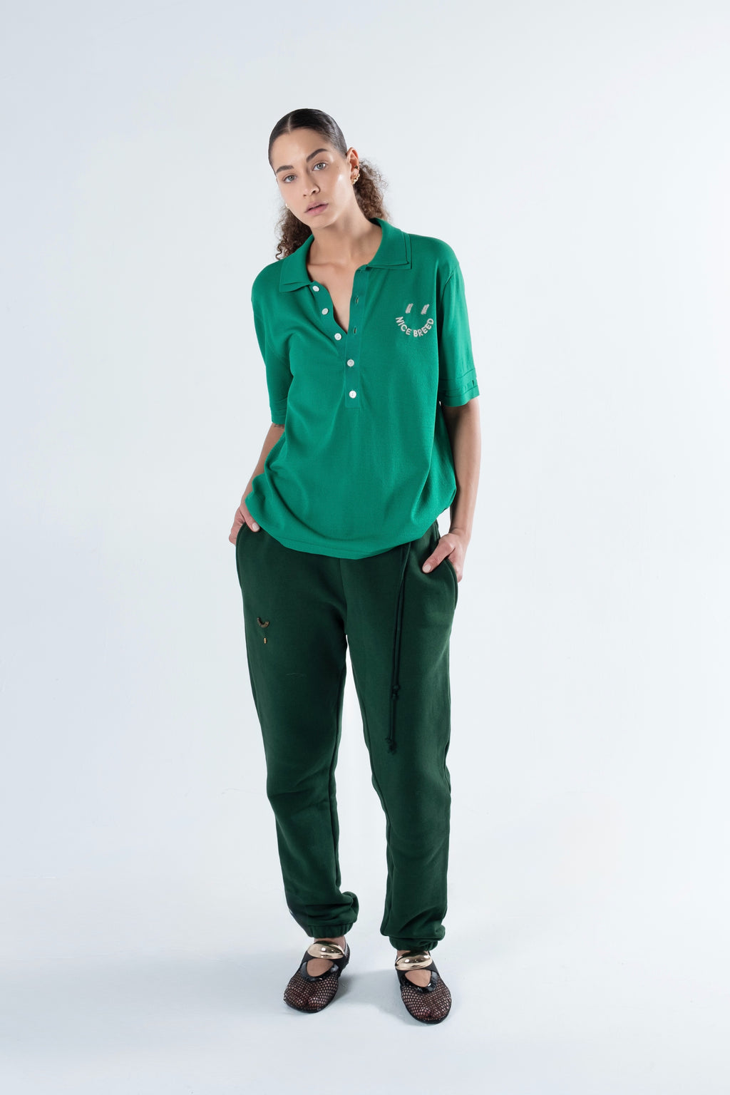 SIDE DRAWSTRING FOREST SWEATPANTS