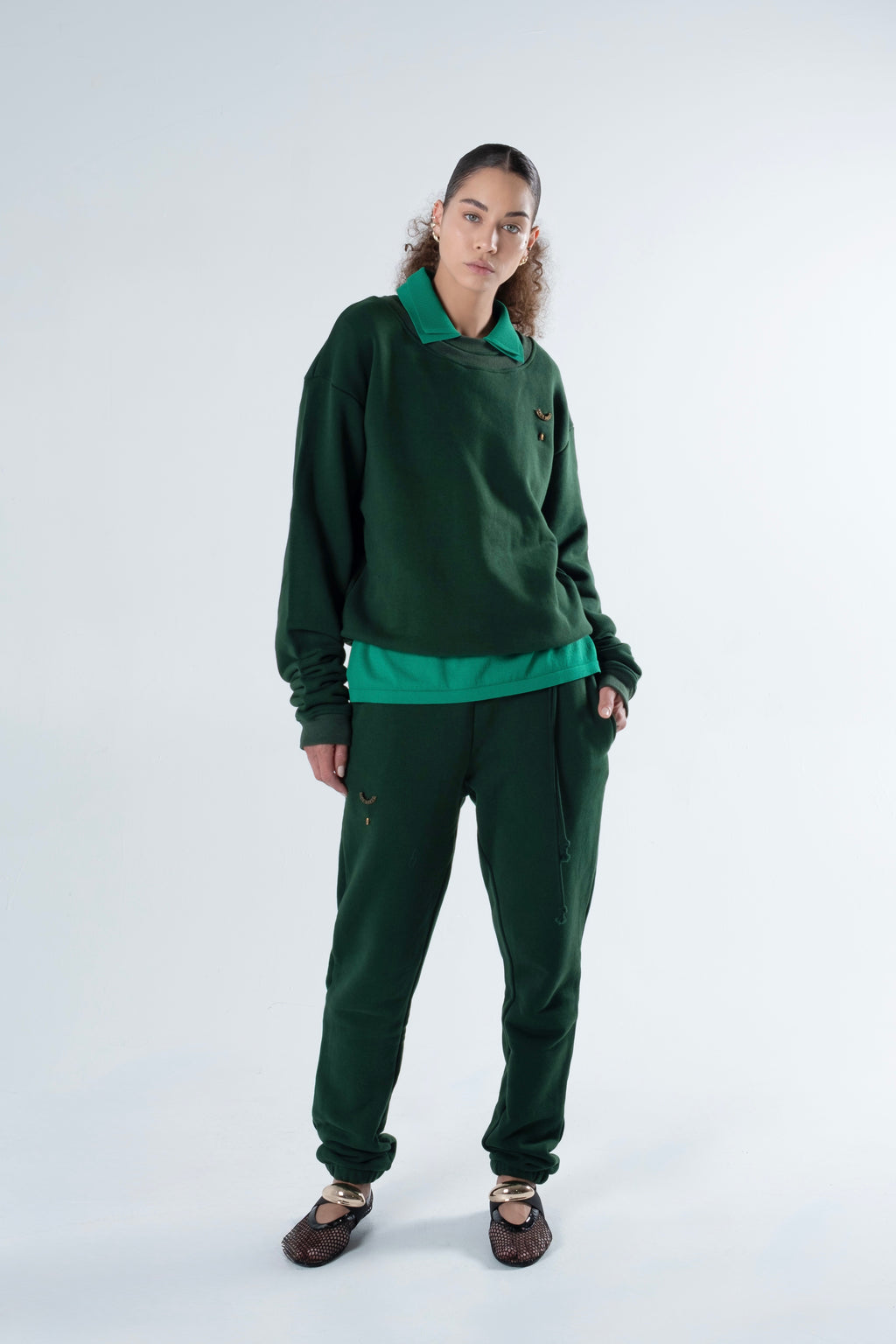 SIDE DRAWSTRING FOREST SWEATPANTS