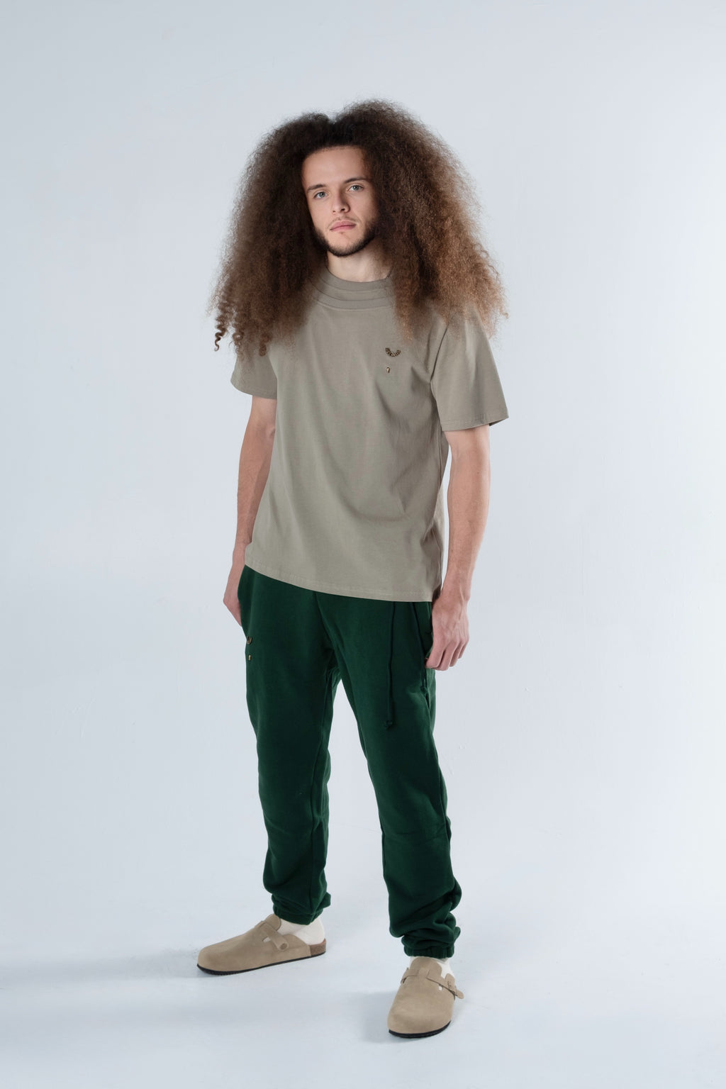 SAGE DOUBLE COLLAR TEE