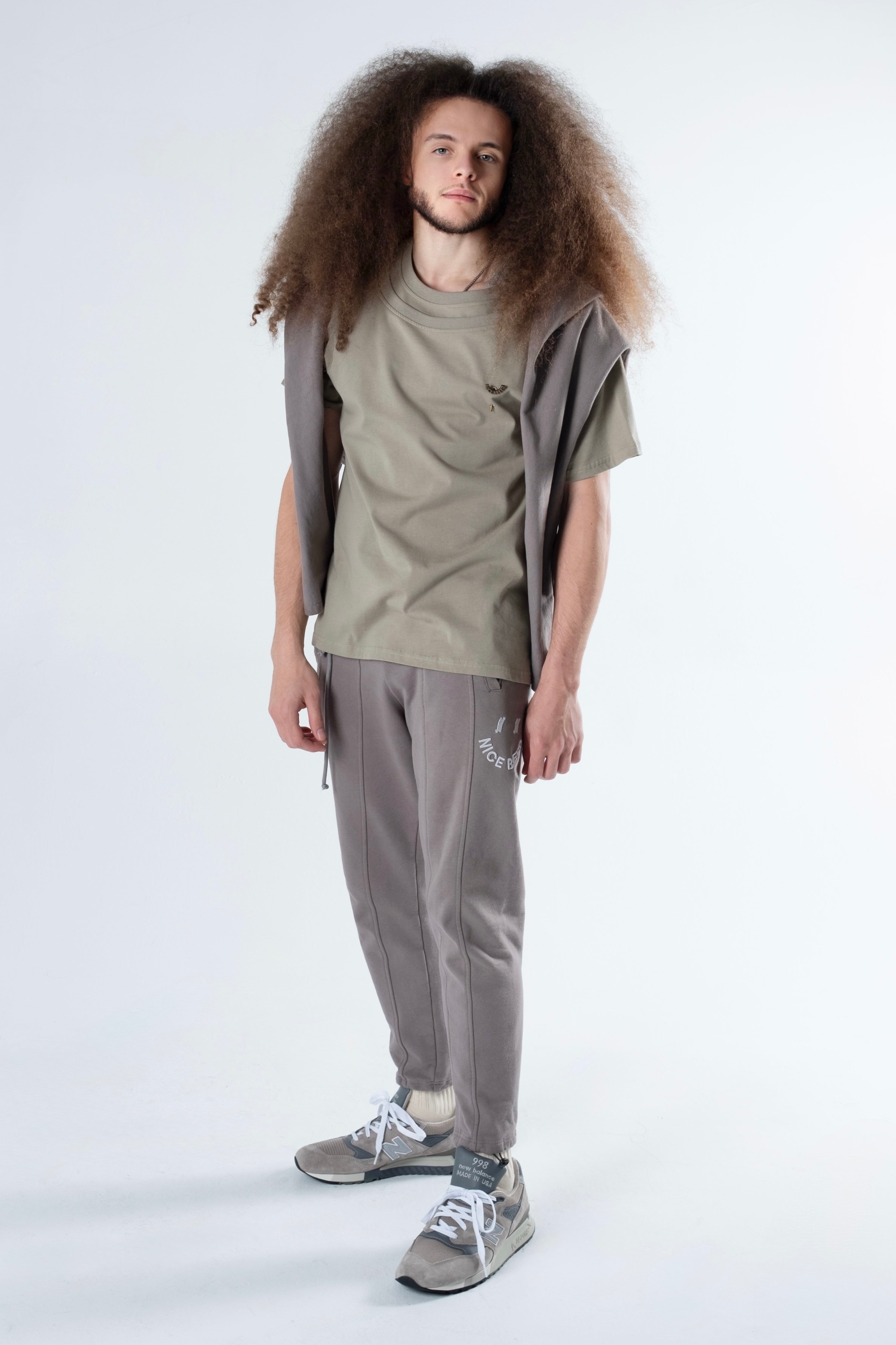 SAGE DOUBLE COLLAR TEE