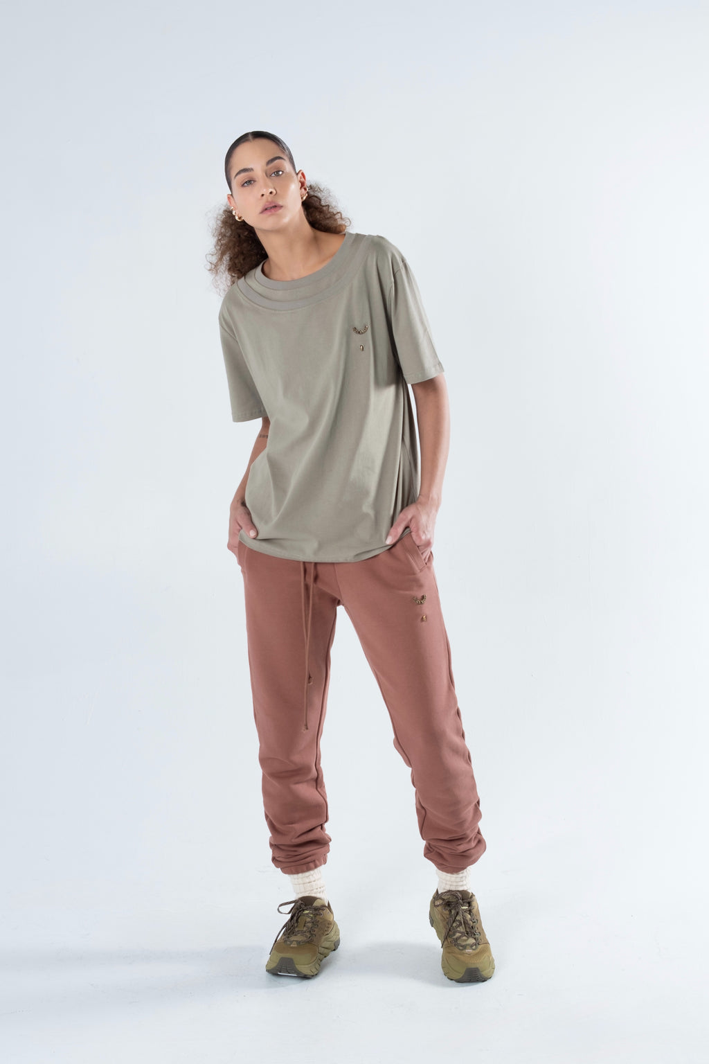 DRAWSTRING CLAY SWEATPANTS