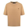 CAMEL DOUBLE COLLAR TEE