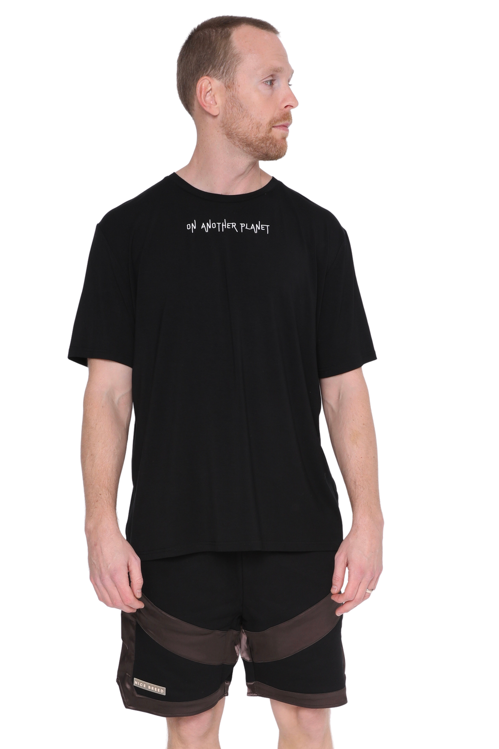 SATIN AND TERRY BASKETBALL SHORTS