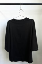 Load image into Gallery viewer, BLACK DOUBLE COLLAR TEE
