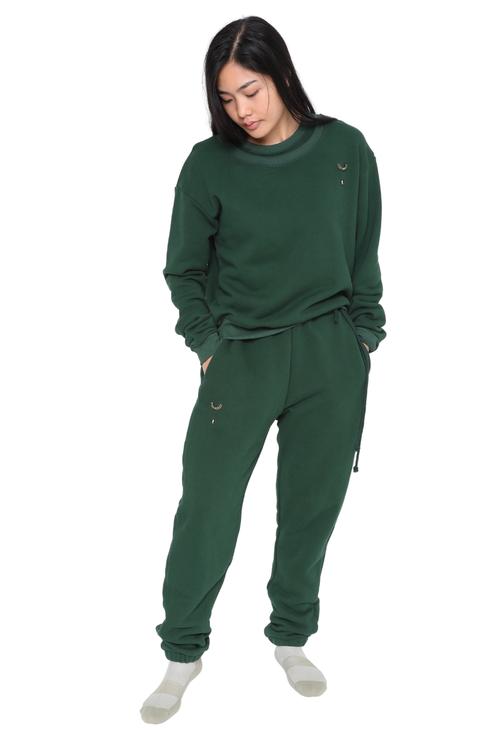 SIDE DRAWSTRING FOREST SWEATPANTS