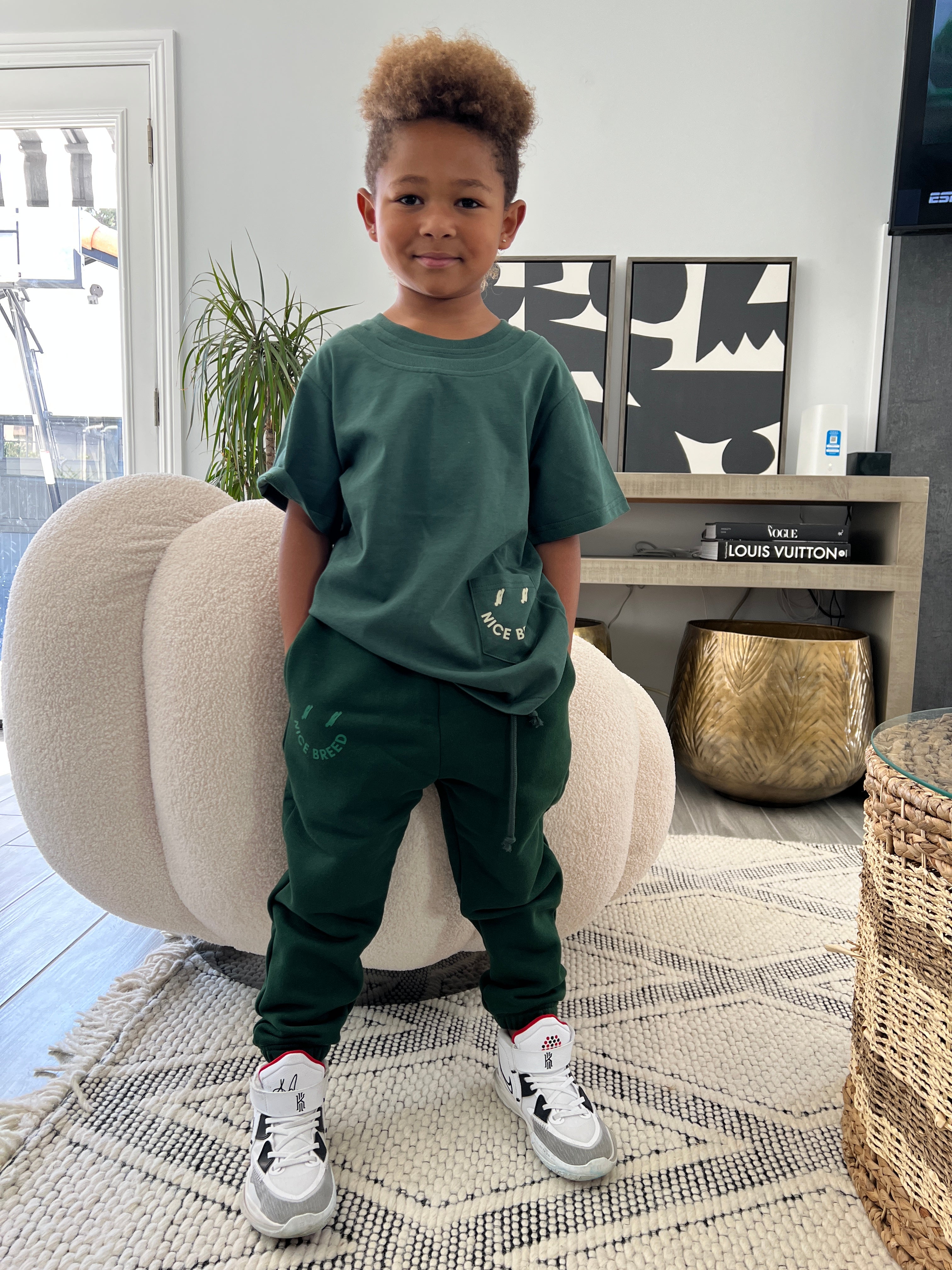 KIDS DOUBLE COLLAR FOREST TEE