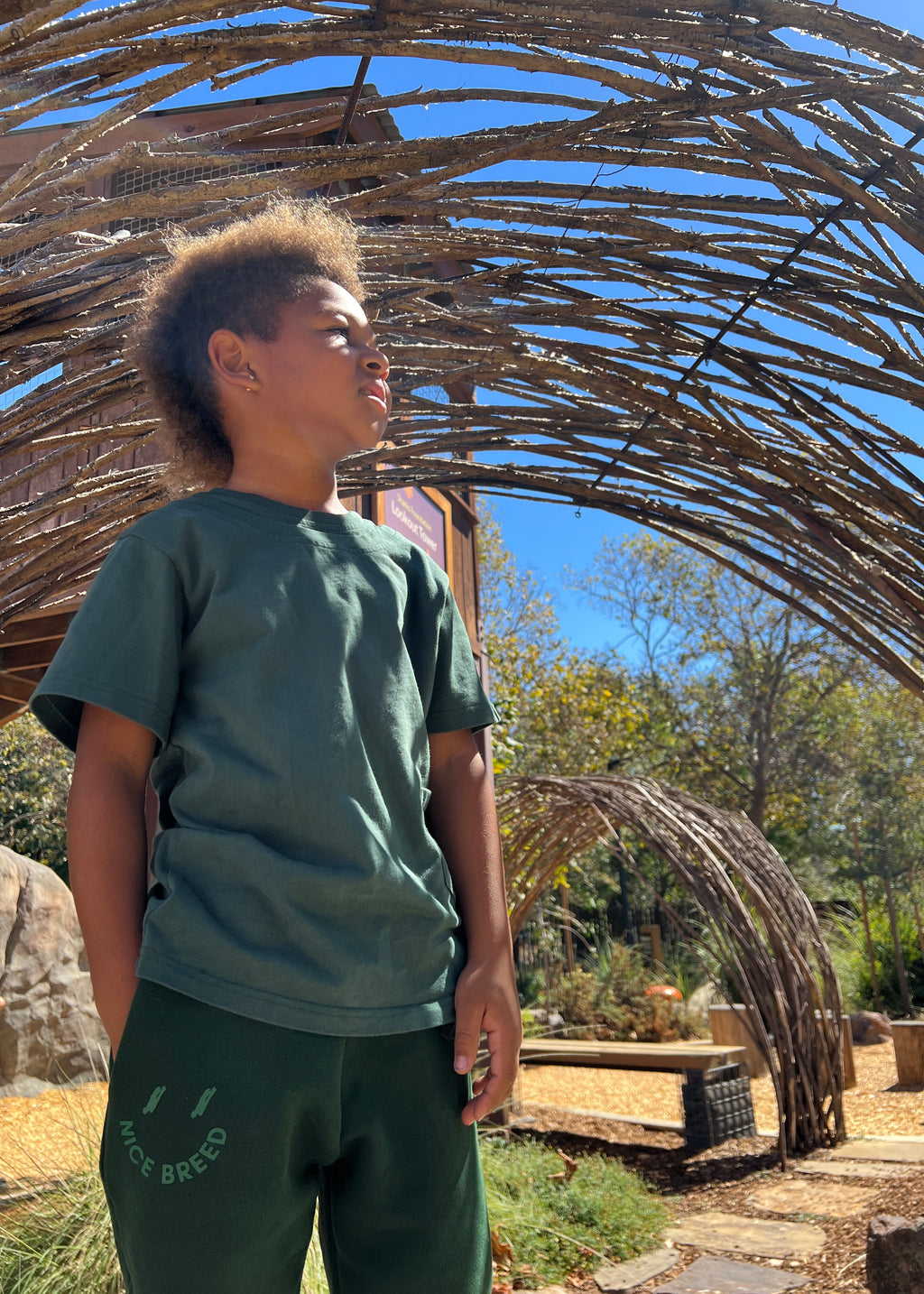 KIDS DOUBLE COLLAR FOREST TEE